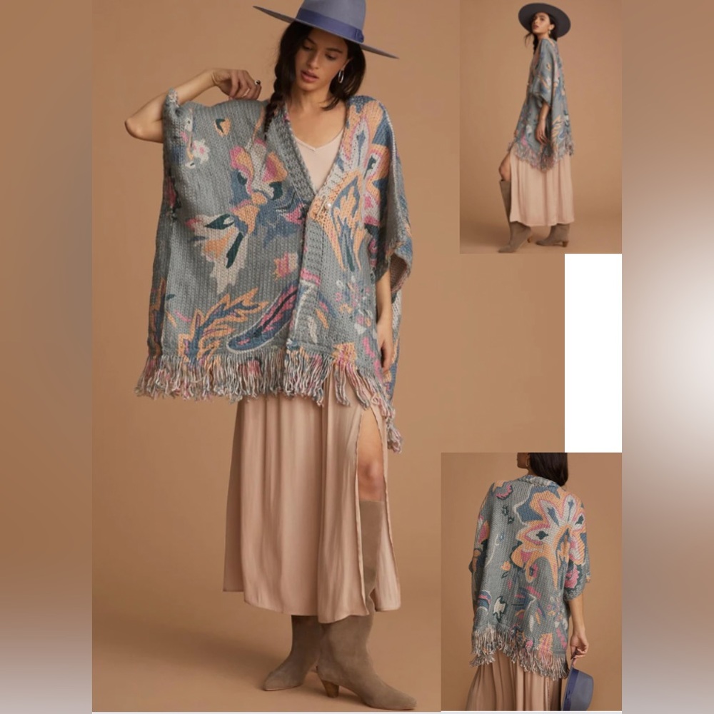 SAACHI Elora Knit Tassel Kimono